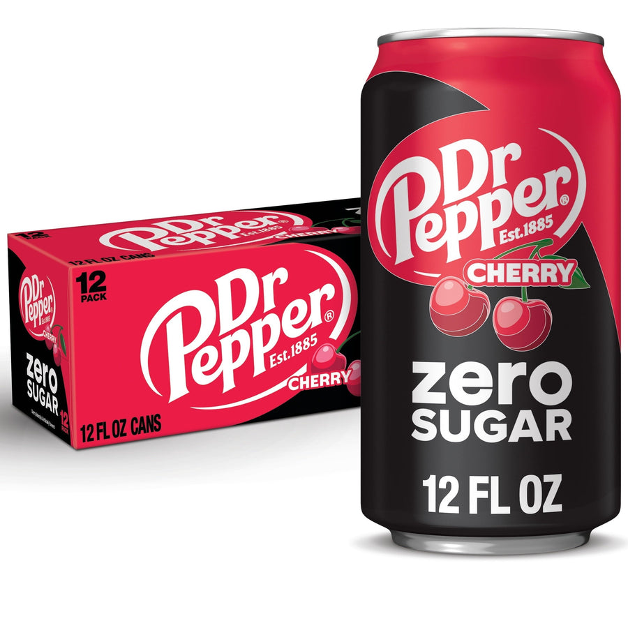 Dr Pepper Cherry Zero Sugar Soda D2